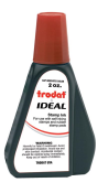 Trodat IDEAL brand red ink can be used to refill traditional stamp pads and most self-inking models.