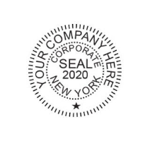 Corporate Seal Gold Foil Labels - Corp, LLC, and NFP Stickers (Customized  with Your Business Information) (Corp)