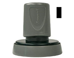 A seal impression inker makes embossings visible for fax, scan, or copy. The Xstamper uses high-quality, fast-drying black ink.