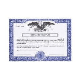Regulate company members. Buy blank Non-Profit Certificates. Put in your books. Make good record-keeping cost-effective. Manufactured in New York.