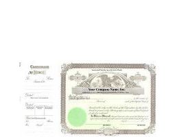 Need stock certificates with shares each, par entry, & capital text? A team of business service professionals will print long form, paper templates to also include unique company details.