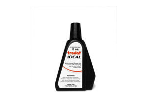 Trodat IDEAL brand black ink can be used to refill traditional stamp pads and most self-inking models.