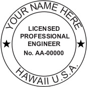 Hawaii PE Seal