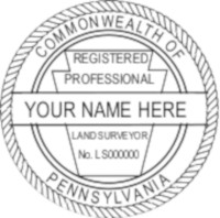 Pennsylvania Professional Surveyor Seal