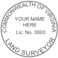 Virginia Professional Surveyor Seal