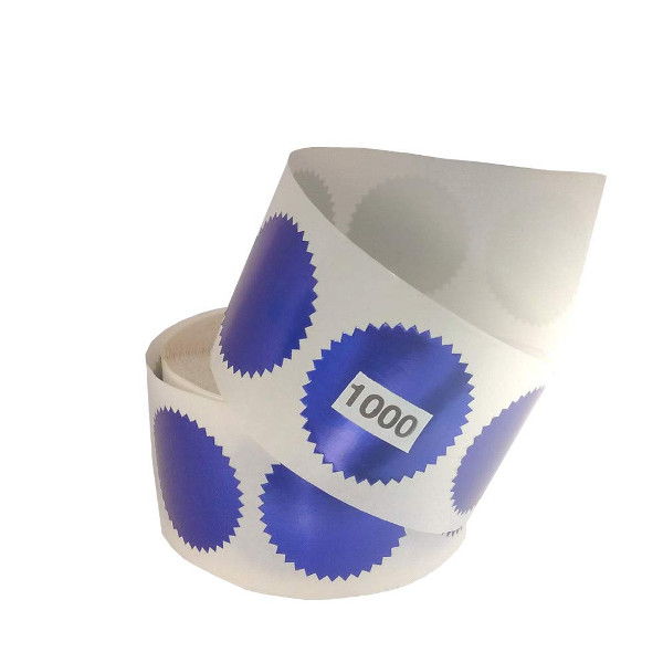 Get a 1000 roll of blue foil embossing labels to embellish your corporate seals.