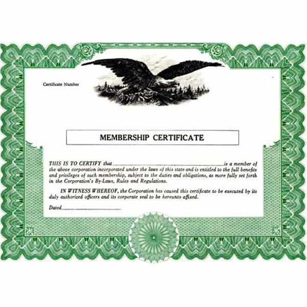 Regulate membership. Get Non-profit Certificates online. We ship blank templates. Fill & distribute to members. Blumberg Brand.