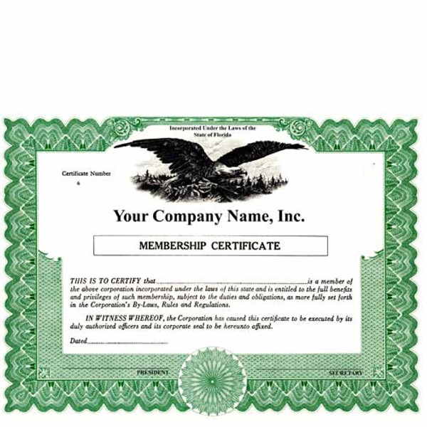 Regulate corporate membership. Get custom Non-profit Certificates online. We print and ship. Make good record-keeping simple. Blumberg Brand.