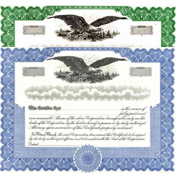 Formalize each shared record your company sells. Get custom Stock Certificates online. We print and ship. Fill out and distribute. Blumberg Manufacturing.