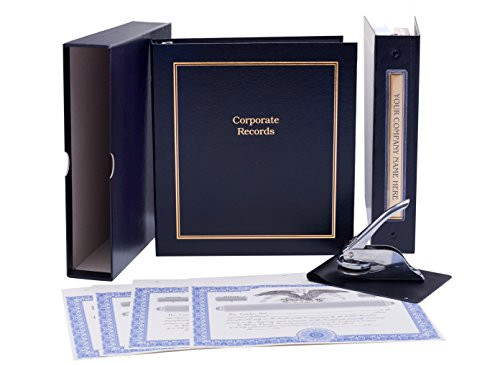 Corporate Kit For $49.99 | With Customized Seal, Stock Certificates, By