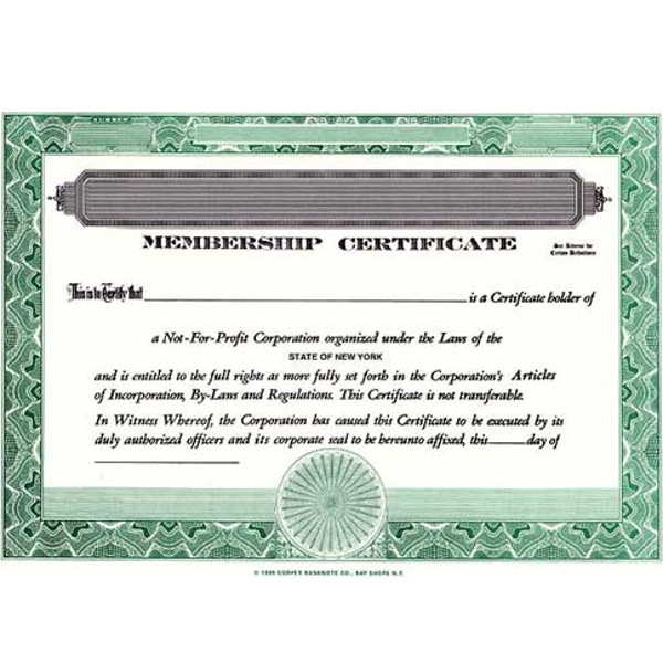Regulate company members. Buy blank Non-Profit Certificates. We Ship Templates. DIY cost-effective record-keeping. By CORPEX.