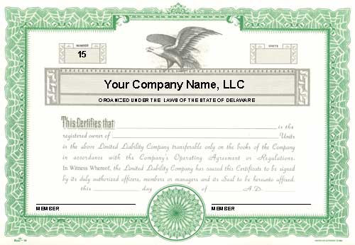 Llc Membership Certificate Template from www.corporateseal.com