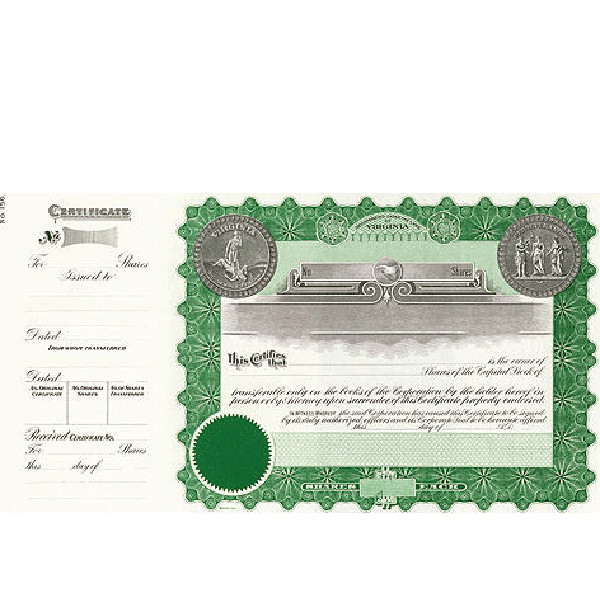 Incorporate in Oklahoma? Formalize each shared record your company sells. Get custom Stock Certificates online. We'll print and ship. Distribute beautifully lithographed paper objects by Goes.