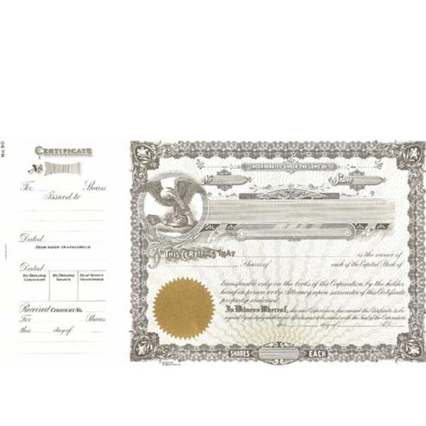 Incorporated? Formalize each sold shared record. Blank Long Form Stock Certificate Templates contain Par Entry Text. Tearable 4-inch stubs.