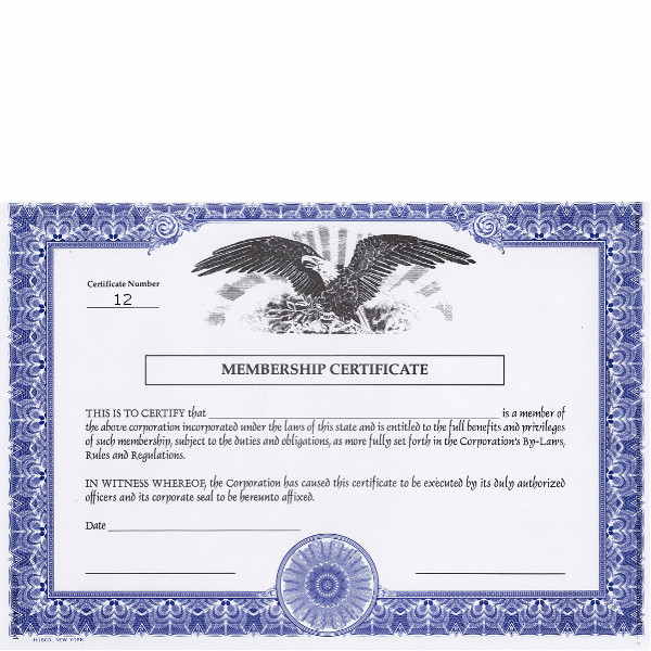 Regulate corporate membership. Get custom Non-profit Certificates online. We print and ship. Make good record-keeping simple. HUBCO Brand.