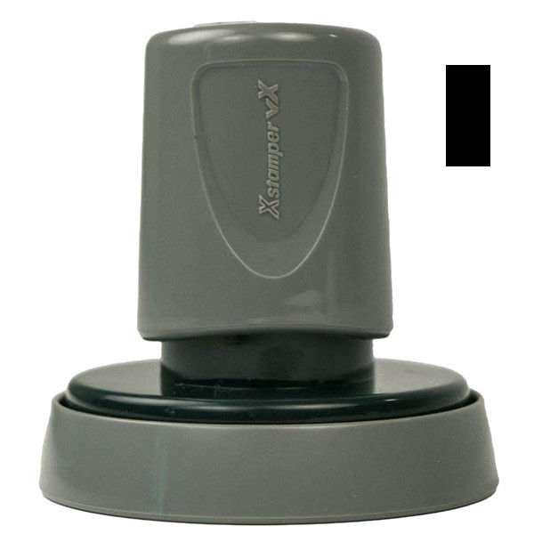 A seal impression inker makes embossings visible for fax, scan, or copy. The Xstamper uses high-quality, fast-drying black ink.