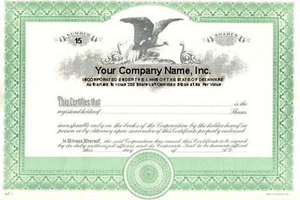 Duke 10 Stock Certificates